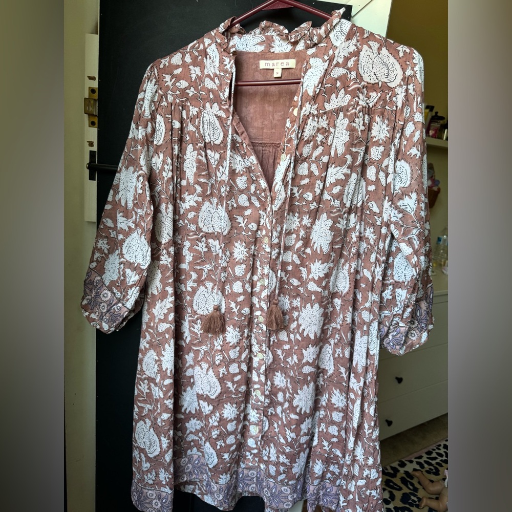 Marea Georgia Dress Clove S - Picture 3 of 5